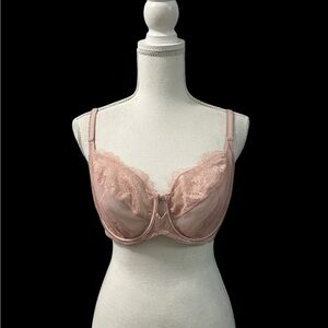 Soma Breathtaking Full Coverage Pink Lace #0118 36DD Bra
